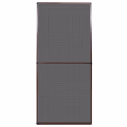 vidaXL Hinged Insect Screen for Doors Brown 100x215cm Fly Mesh Guard Curtain