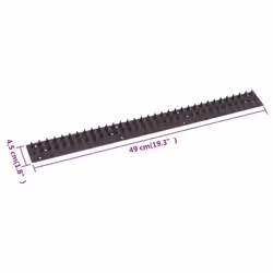 vidaXL 20x Bird Control Spikes 49x4.5x1.7cm Pet Repellent Pigeon Deterrent