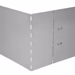 vidaXL 5x Flexible Lawn Fences Galvanised Steel 100x14cm Garden Border Edge - Additional view 5