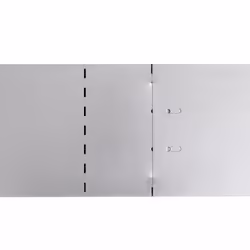 vidaXL 5x Flexible Lawn Fences Galvanised Steel 100x14cm Garden Border Edge - Additional view 6