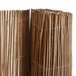 vidaXL Garden Willow Fence 300x100cm Outdoor Backyard Patio Screen Barrier