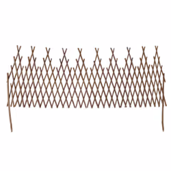 Set of 5 Expandable Garden Natural Willow Trellis Fence 170 x 37 cm
