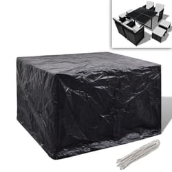vidaXL Garden Furniture Cover 4 Person Water-resistant Film 8 Eyelets 113x113cm
