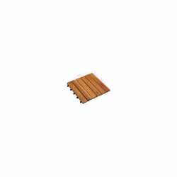 vidaXL 10x Acacia Decking Tiles 30x30cm Vertical Pattern Garden Path Floor