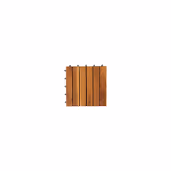 vidaXL 10x Acacia Decking Tiles 30x30cm Vertical Pattern Garden Path Floor - Additional view 4