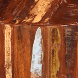Reclaimed Solid Wood Small Round Living Coffee/Lamp/Side Tables Stands Desks - Additional view 6