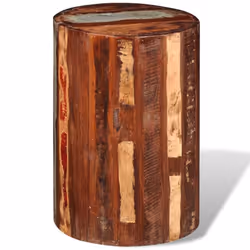 vidaXL Solid Wood Bar Stools Reclaimed Cylinder Plant Lamp Stand Handmade - Additional view 2