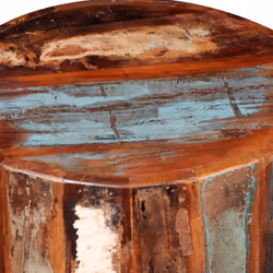 vidaXL Solid Wood Bar Stools Reclaimed Cylinder Plant Lamp Stand Handmade - Additional view 5