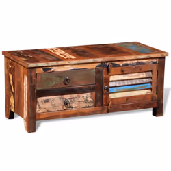 VidaXL Reclaimed TV Hi-Fi Cabinet Side Cabinet Solid Wood - Additional view 4