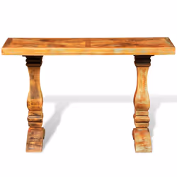 Traditional Reclaimed Solid Wood Hall/Wall/Dressing/Computer Console Table - Additional view 4