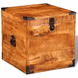 Rough Mango Wood Storage Chests Boxes Cases Trunks for Toys/Crafts/Tools - Additional view 4