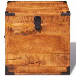Rough Mango Wood Storage Chests Boxes Cases Trunks for Toys/Crafts/Tools - Additional view 5