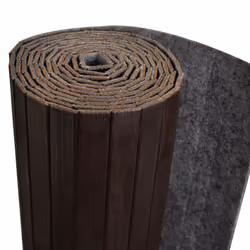 vidaXL Indoor Room Divider Panel Screen Partition Bamboo Dark Brown 250x165 cm