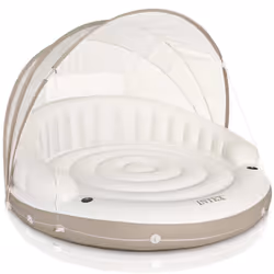 Intex Canopy Island Floating Lounge Inflatable Pool Float Island Raft 58292EU