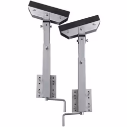 vidaXL Boat Trailer Solid Bar Bow Support Set of 2 63-88cm Cargo Holder Jack