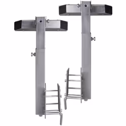vidaXL Boat Trailer Solid Bar Bow Support Set of 2 63-88cm Cargo Holder Jack