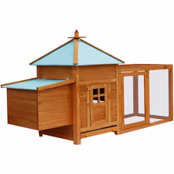 vidaXL Outdoor Chicken Coop Hen House Carrier Poultry Animal Habitat Cage