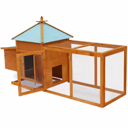 vidaXL Outdoor Chicken Coop Hen House Carrier Poultry Animal Habitat Cage