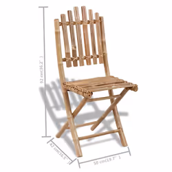 VidaXL 271715 outdoor chair Terrace Bamboo - Additional view 6