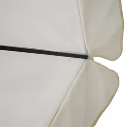 vidaXL Outdoor Umbrella with Portable Base White Aluminium Frame Patio Parasol - Additional view 2