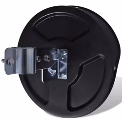 vidaXL Convex Traffic Mirror Outdoor Traffic Safety Mirror PC Plastic Black
