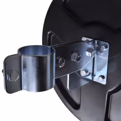 vidaXL Convex Traffic Mirror Outdoor Traffic Safety Mirror PC Plastic Black - Additional view 4