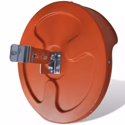 vidaXL Convex Traffic Mirror PC Plastic Orange 45 cm Outdoor Road Safety Wide - Additional view 4