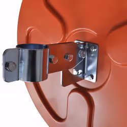 vidaXL Convex Traffic Mirror PC Plastic Orange 45 cm Outdoor Road Safety Wide - Additional view 5