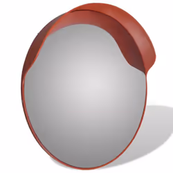 vidaXL Convex Traffic Mirror PC Plastic Orange 60 cm Outdoor Road Safety Wide