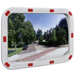 vidaXL Convex Traffic Mirror Rectangle 40x60cm with Reflectors Road Security
