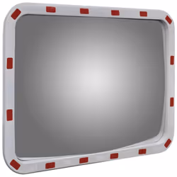 Convex Traffic Mirror Rectangle 60 x 80 cm with Reflectors - Additional view 2