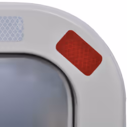 Convex Traffic Mirror Rectangle 60 x 80 cm with Reflectors - Additional view 3