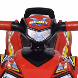 vidaXL Children's Ride-on Quad with Sound and Light Red Kid Riding Toy Vehicle - Additional view 2