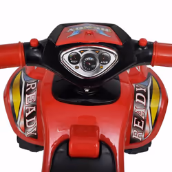 vidaXL Children's Ride-on Quad with Sound and Light Red Kid Riding Toy Vehicle - Additional view 4