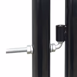 vidaXL Double Door Fence Gate 300x200cm Black Outdoor Garden Fencing Barrier