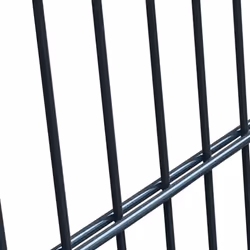 vidaXL 2D Metal Garden Fence Gate Wire Yard Mesh Single Door Anthracite Grey