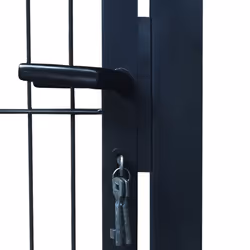 vidaXL 2D Metal Garden Fence Gate Yard Wire Mesh Single Door Anthracite Grey - Additional view 11
