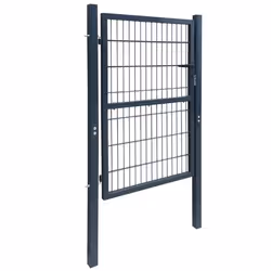 vidaXL 2D Metal Garden Fence Gate Yard Wire Mesh Single Door Anthracite Grey - Additional view 7