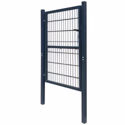 vidaXL 2D Metal Garden Fence Gate Yard Wire Mesh Single Door Anthracite Grey - Additional view 8