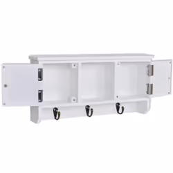 vidaXL Wall Cabinet for Keys and Jewelery with Doors and Hooks Jewelry Storage