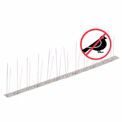 vidaXL 2/4/5-row Plastic Bird & Pigeon Spikes Set Pet Repellent Multi Sizes - 3 m/ 2 rows spikes - Additional view 5