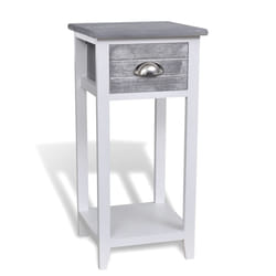 VidaXL 242038 nightstand/bedside table Grey, White