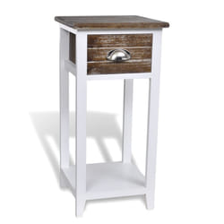 VidaXL 242039 nightstand/bedside table Brown, White