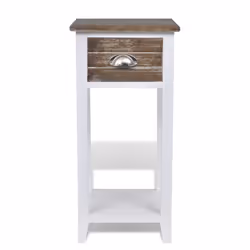 VidaXL 242039 nightstand/bedside table Brown, White - Additional view 4