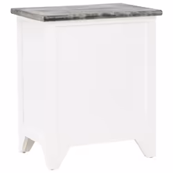 VidaXL 242041 nightstand/bedside table Grey, White - Additional view 6