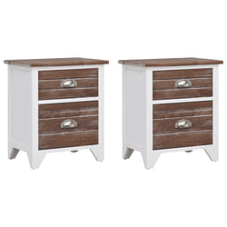 VidaXL 242042 nightstand/bedside table Brown, White