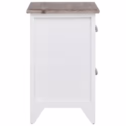 VidaXL 242042 nightstand/bedside table Brown, White - Additional view 6