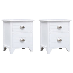 VidaXL 242043 nightstand/bedside table White
