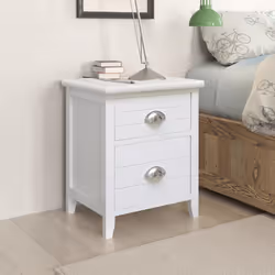 VidaXL 242043 nightstand/bedside table White