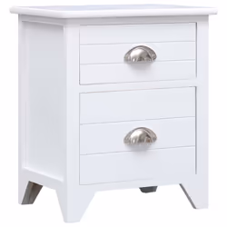 VidaXL 242043 nightstand/bedside table White